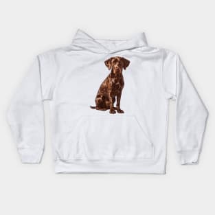 Valentine German Shepherd Shaped Chocolate Kids Hoodie